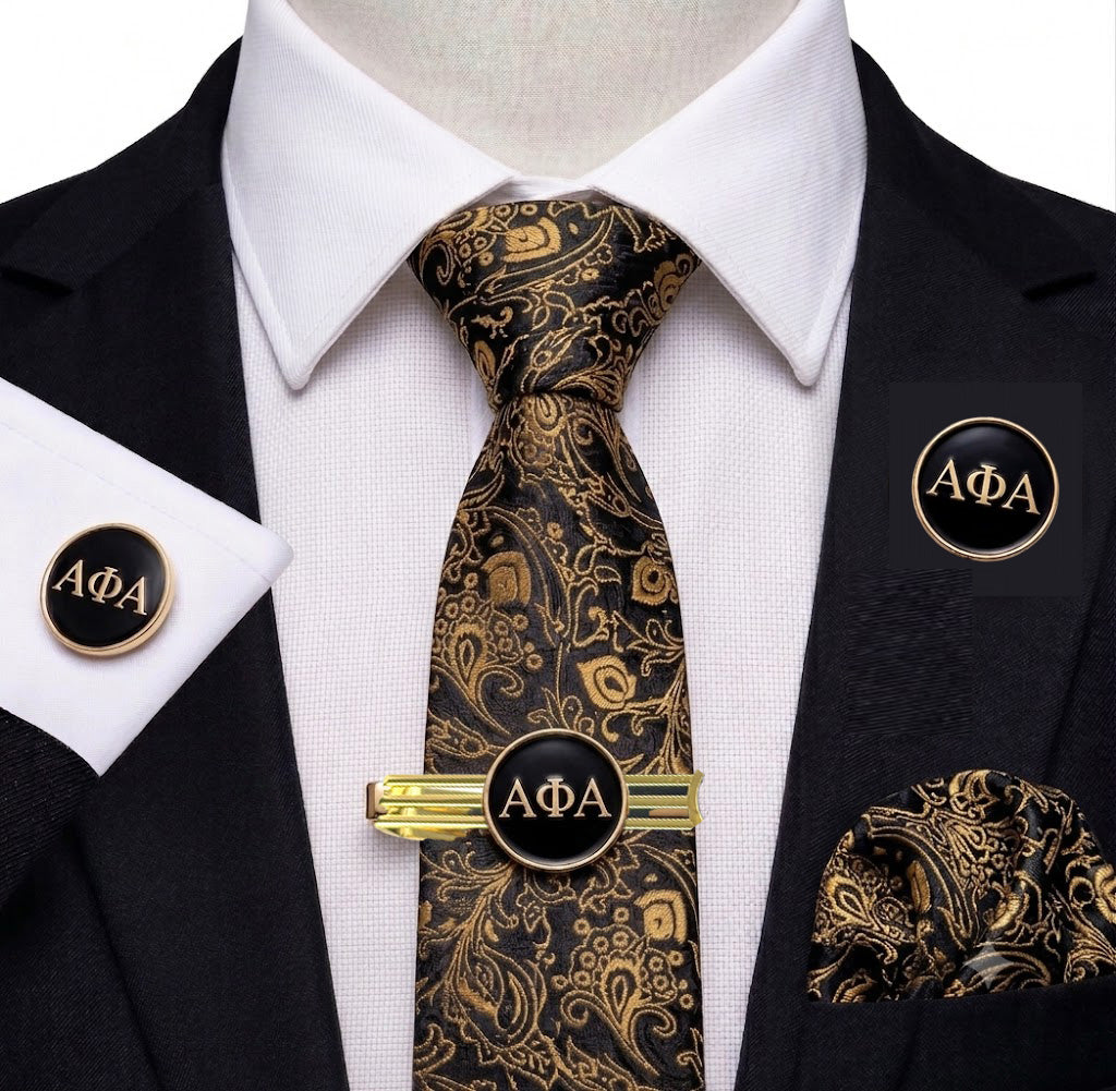 Alpha 3 Letter Round Black 3-Pc Set