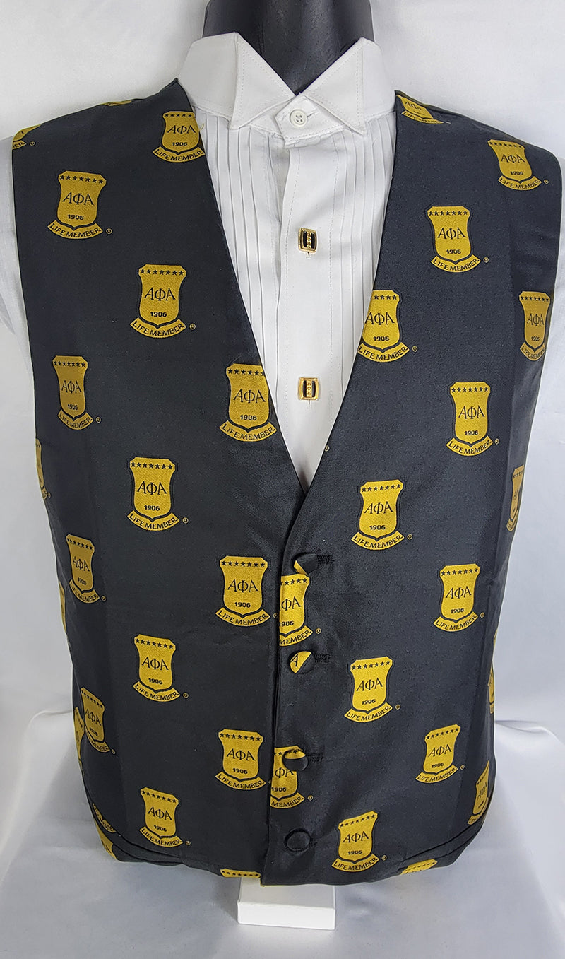 Alpha Black Life Member Vest