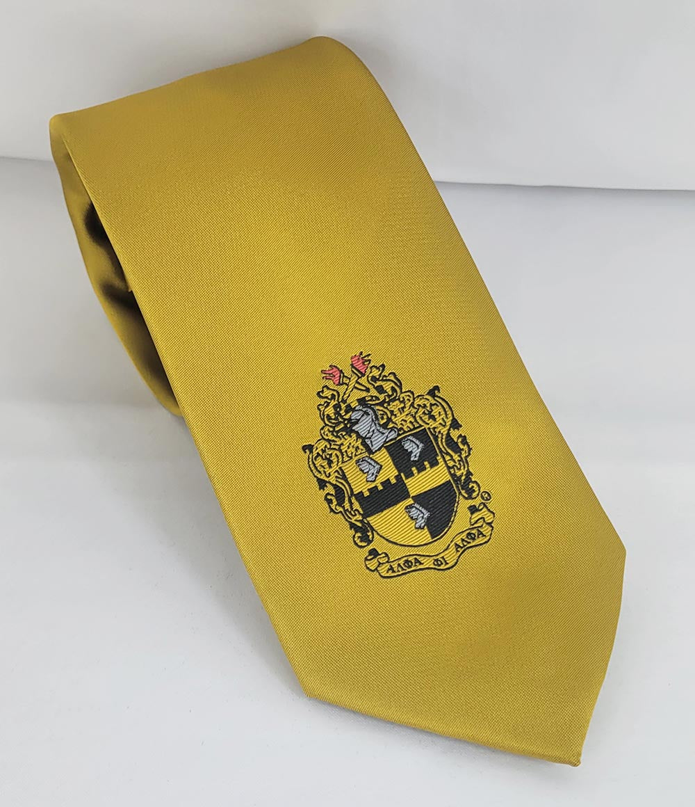 Alpha Gold Crest Tie