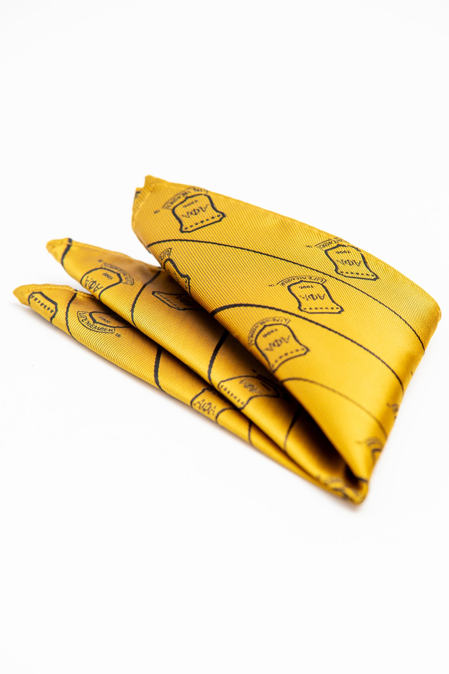 Alpha Gold Life Member Multi Pocket Square