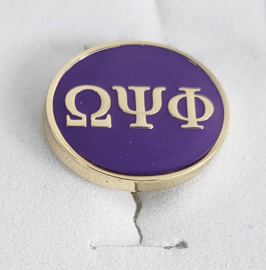 Omega Round Lapel Pin