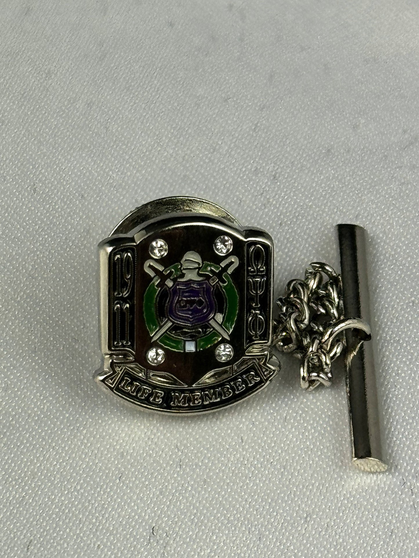 Omega Silver Life Member Tie Pin