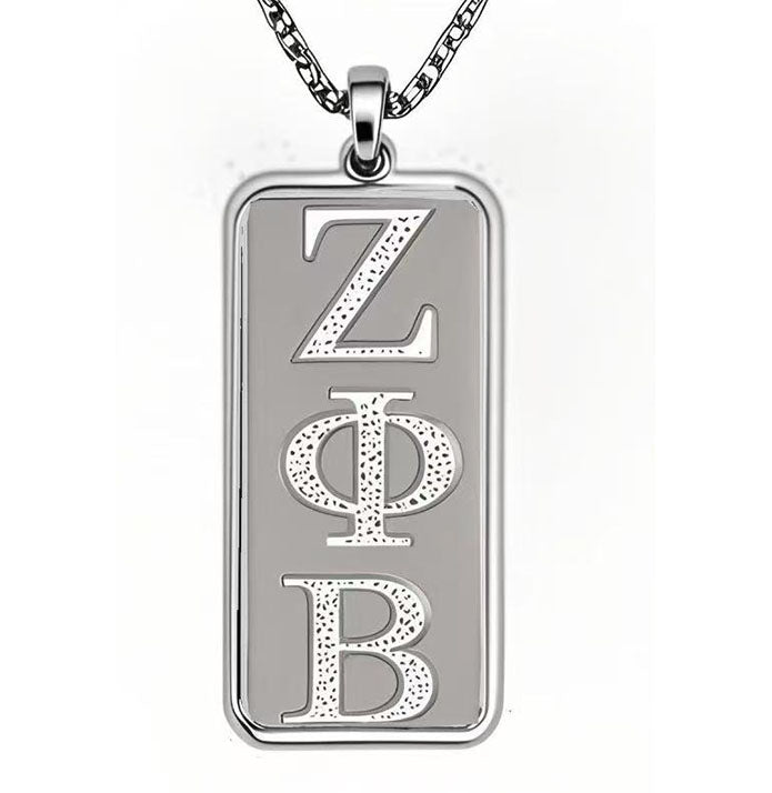 Zeta Silver Crystal Necklace