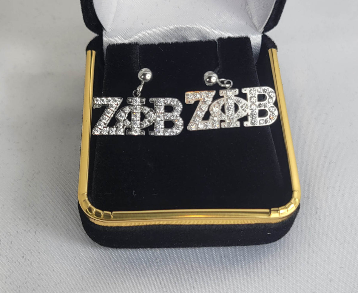 Zeta Silver Crystal Stud Ss Earrings