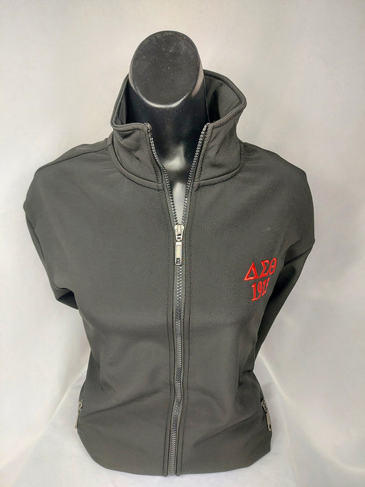 Delta Black Over Size Fleece Lined Jacket