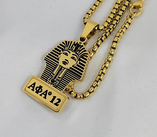 Sphinx #12 Gold Ss Necklace