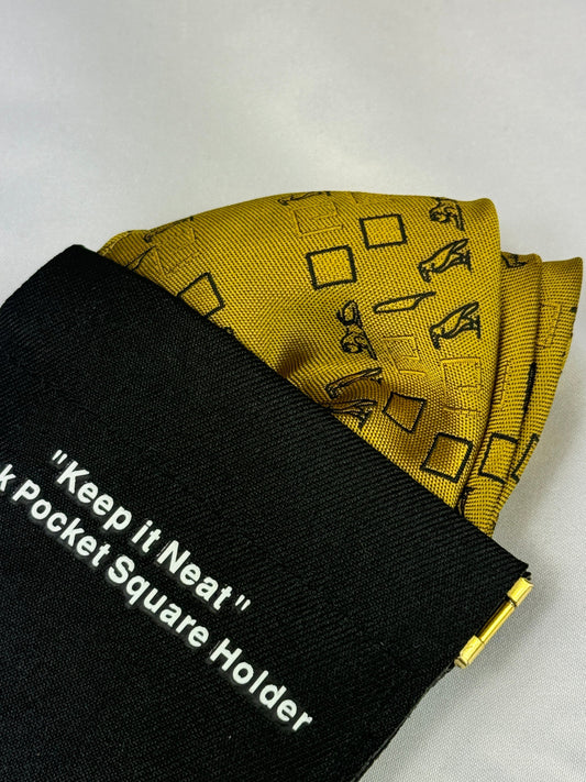 Alpha Gold Hiero Pocket Square