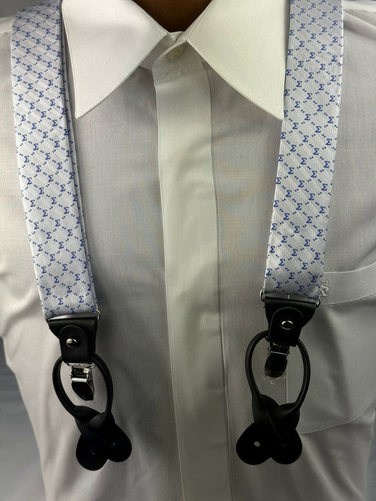 Sigma White Suspenders
