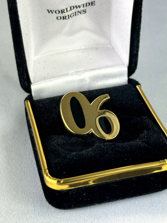 Alpha 06 Black Lapel Pin