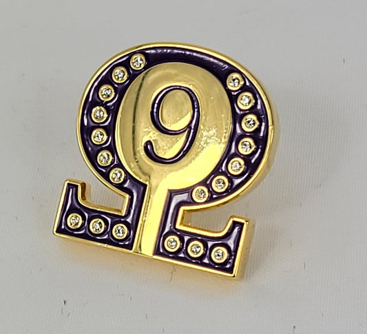 Omega Crystal Lapel Pin #9