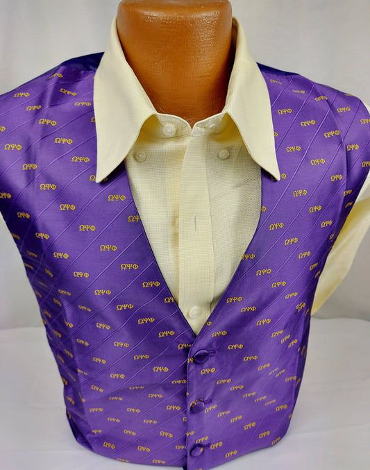 Omega Purple 3 Letter Vest