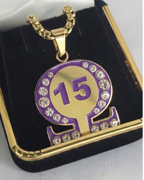 Line # 15 Opp Purple Ss Crystal Necklace