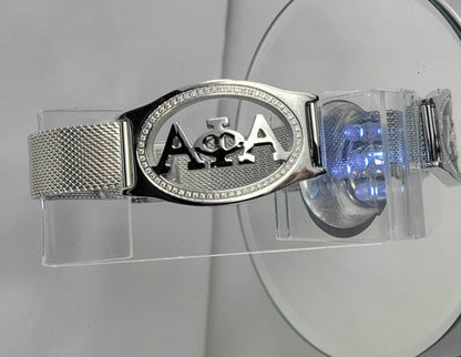 Alpha 3 Letter Silver Bracelet