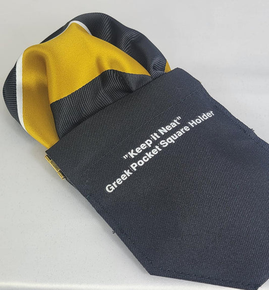 Alpha Broad Stripe Pocket Square