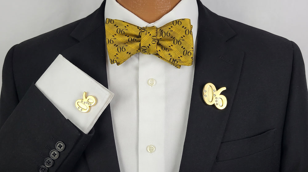 Alpha '06 Collection Gold Bowtie and Accessories set