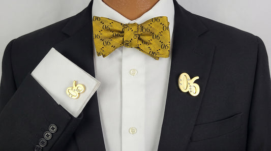 Alpha '06 Collection Gold Bowtie and Accessories set