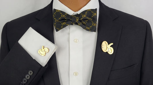 Alpha '06 Collection Black Bowtie and Accessories set