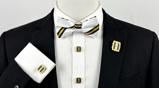Alpha Monarch Formal Set, Lapel Pin and Bowtie
