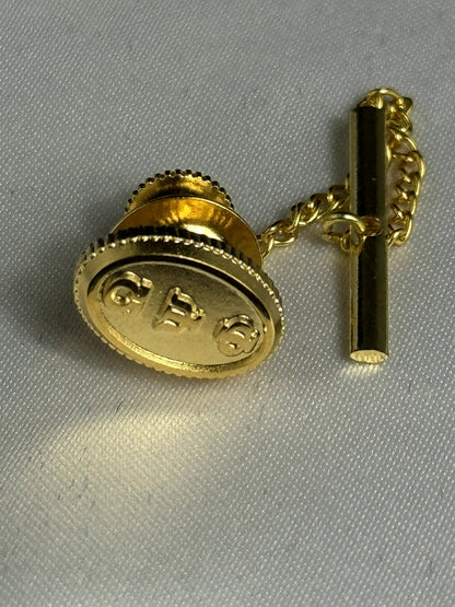 Omega Gold Textured Tie Pin