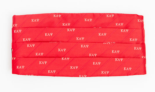 Kappa 3 Letter Red Cummerbund