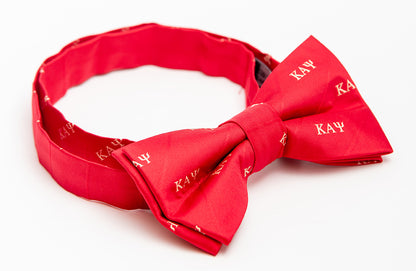 Kappa 3 Letter Red Pre-Tied Bow Tie