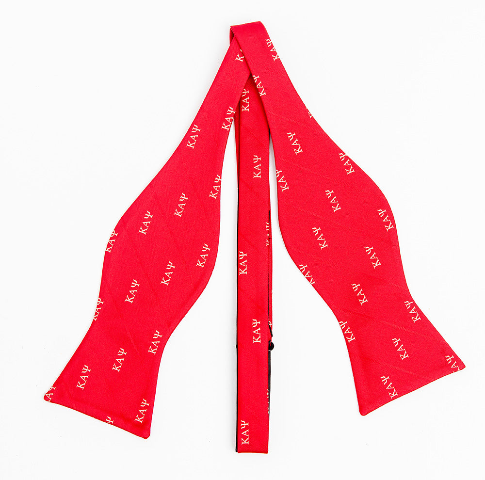 Kappa Red 3 Letter Bow Tie