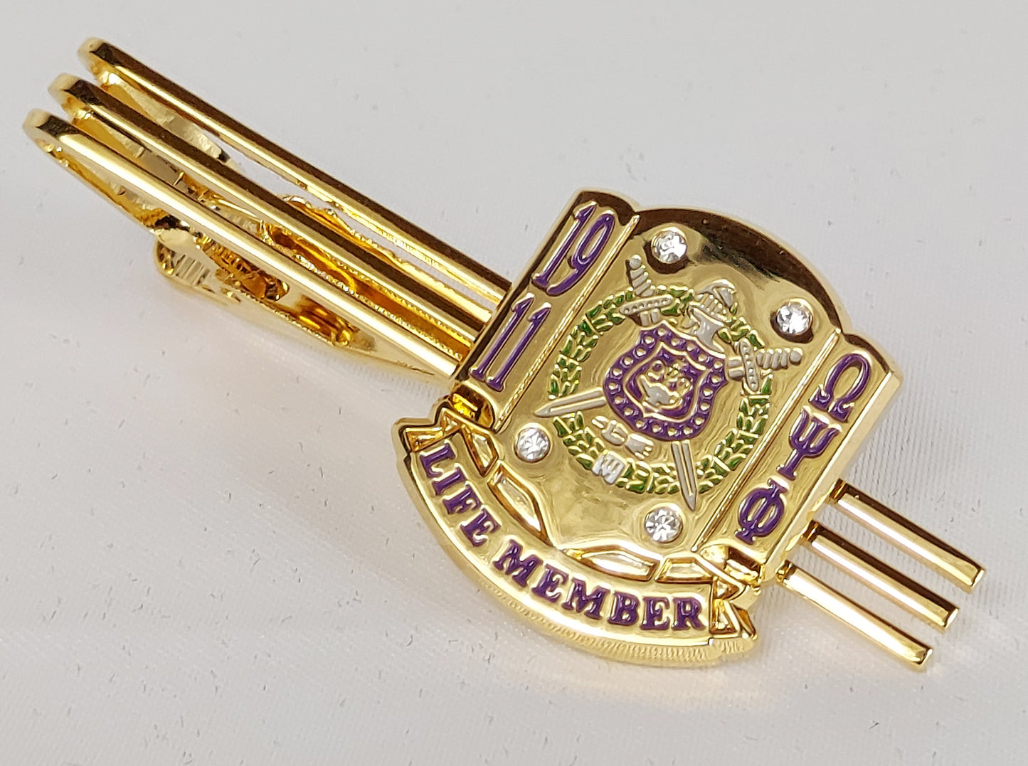 Omega Gold Life Member Tie Bar