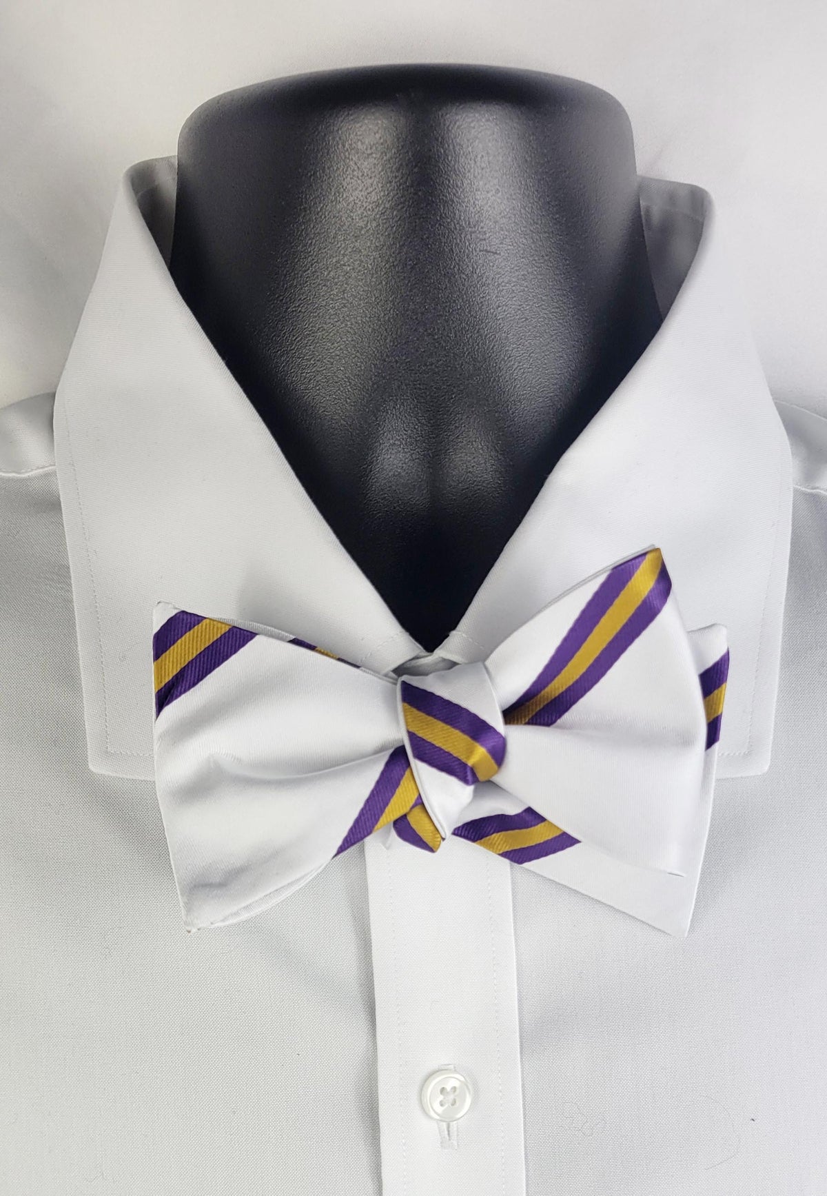 Omega Broad Stripe Bow-Tie