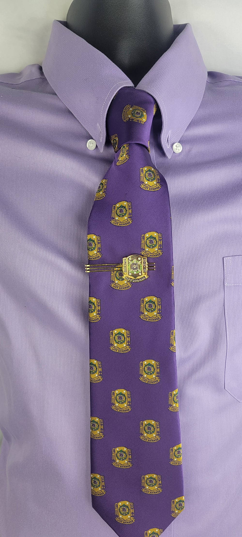 Omega Purple Multi Life Member Tie
