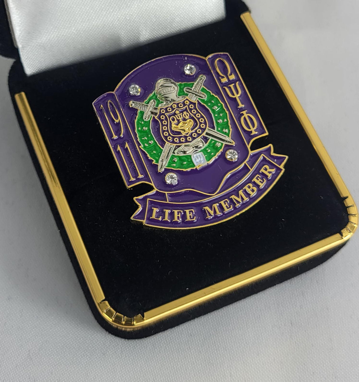 Omega Purple Life Member Lapel Pin