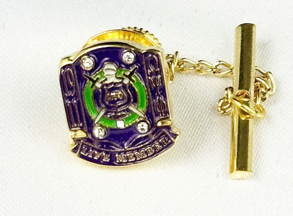 Omega Purple Life Member Tie Pin
