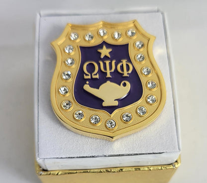 Omega Purple Outer Lapel Pin