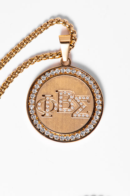 Pbs Gold Ss Crystal 3 Letter Necklace