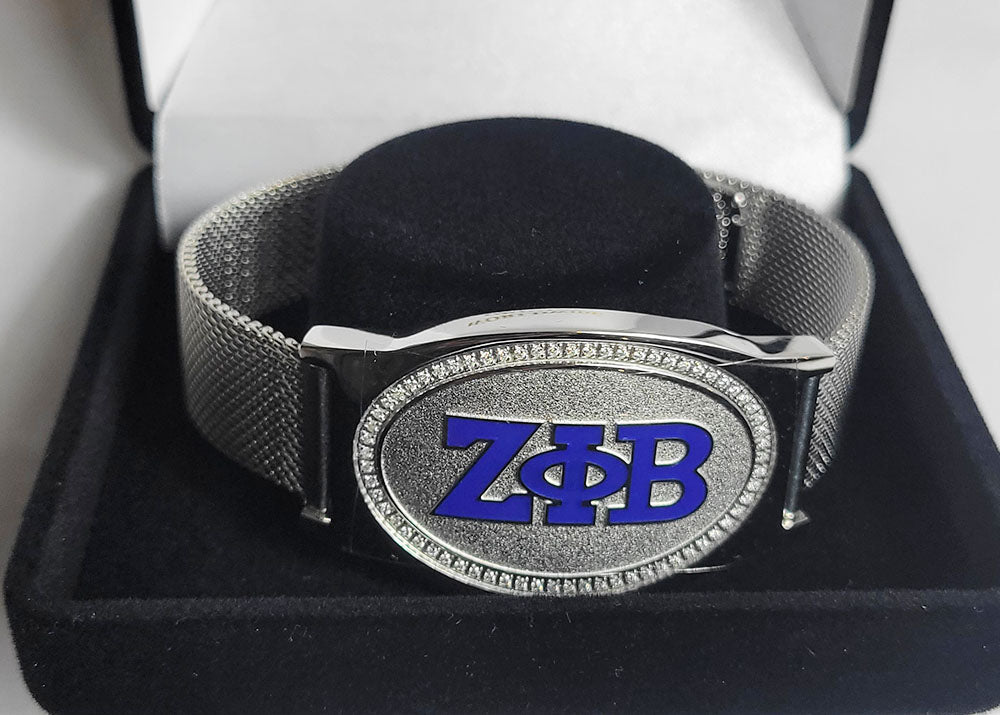 Zeta Silver Crystal Bracelet