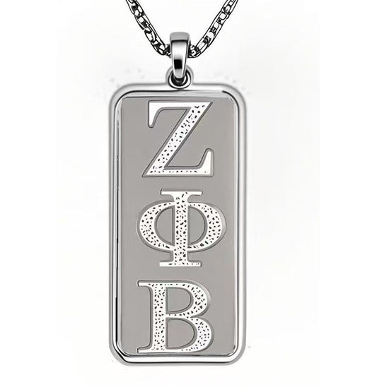 Zeta Silver Crystal Necklace
