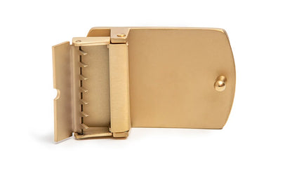 Alpha Gold 3 Letter Gold Interchangeable Belt Buckle