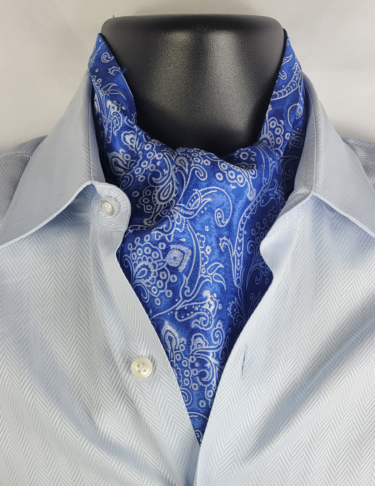 PBS All Blue Paisley Ascot