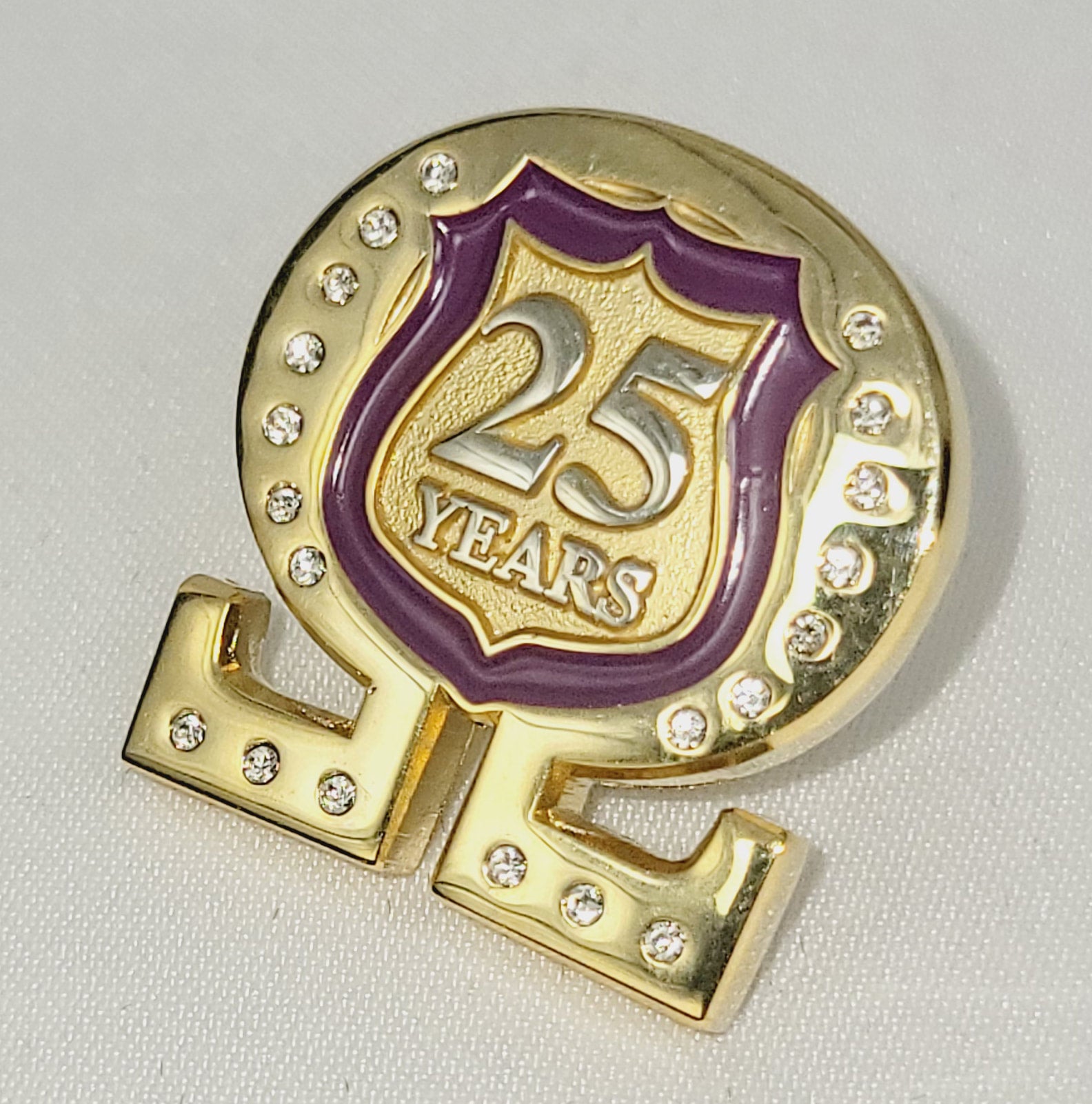 Omega Shield 25 Year's Stone Lapel Pin – Worldwide Origins