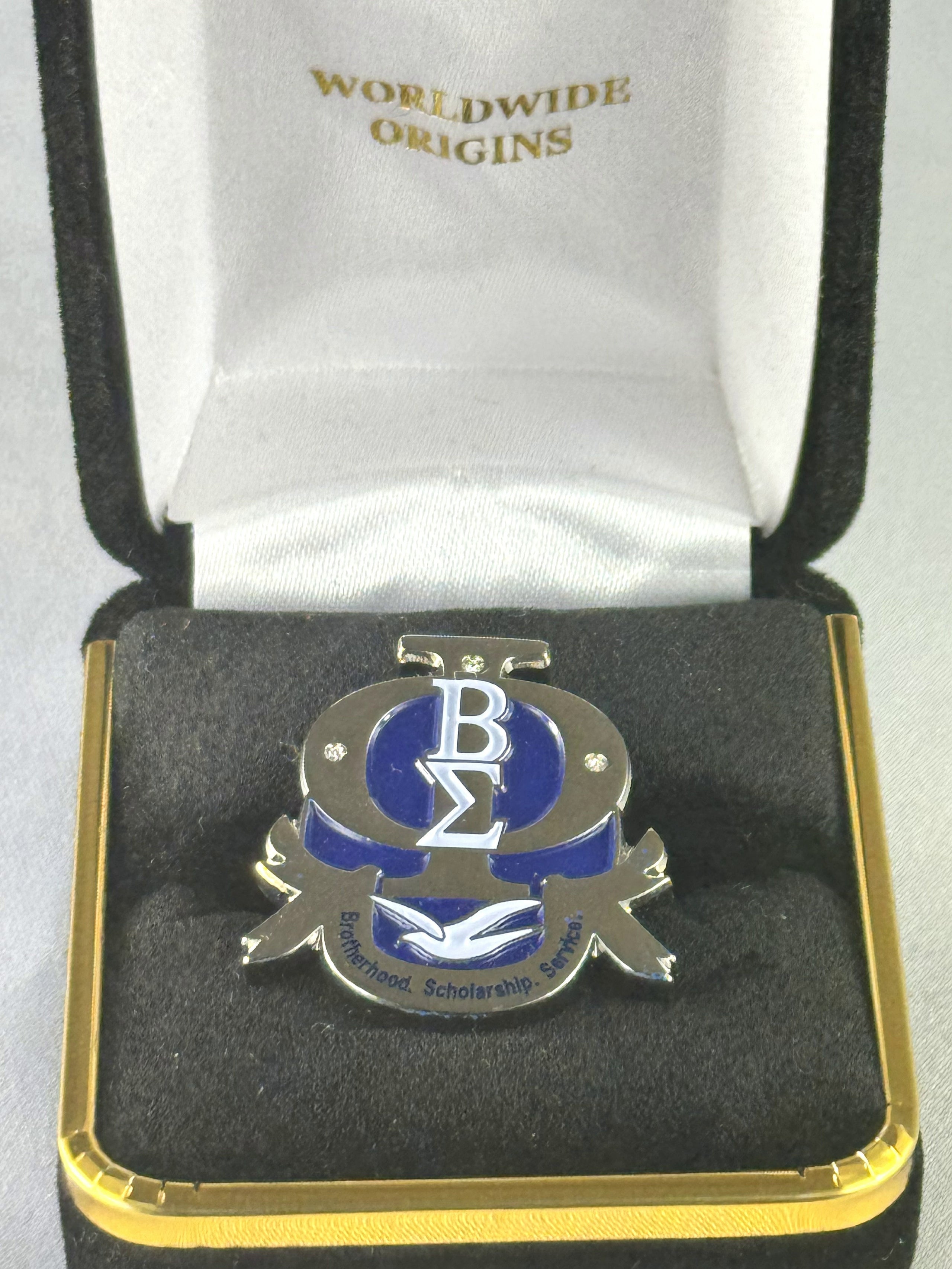 Pbs Blue Stone Color Lapel Pin – Worldwide Origins