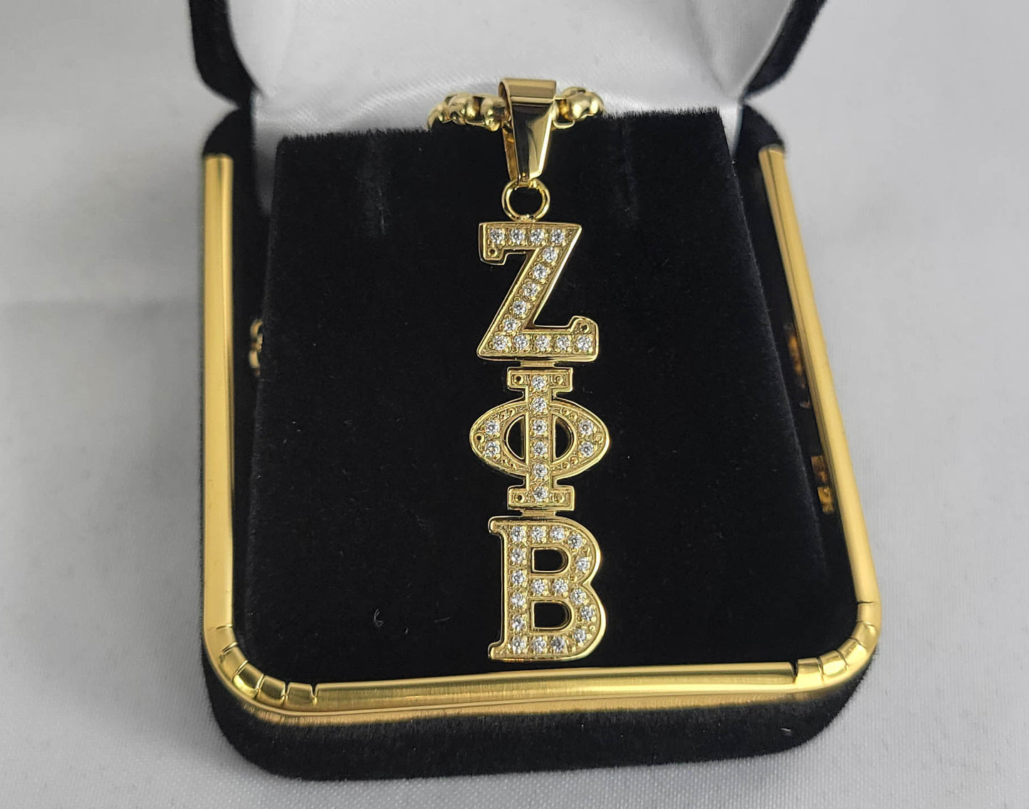Zeta Gold Crystal Earrings